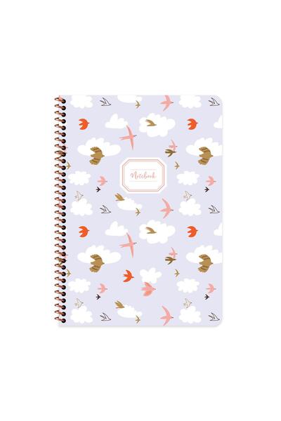 KESKİN COLOR دفتر ملاحظات على شكل حلزوني مقاس A4 - طائر