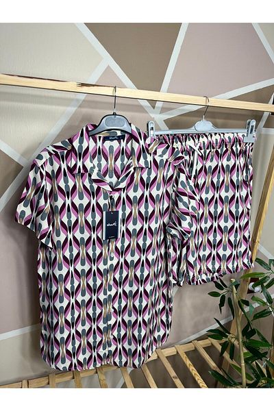 MFZ Giyim Viscose Shirt-Shorts Set