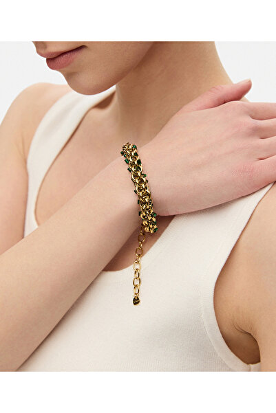 İpekyol Kontrast boncuklu zincir bileklik