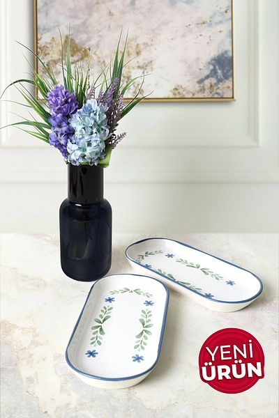 Keramika Daphne Noyan Boat Plate 26 cm 2 Pieces 22922