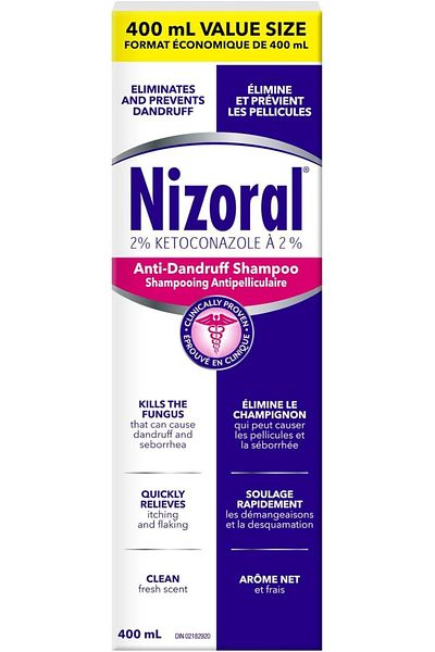 Nizoral Ketoconazole 2% Anti-Dandruff Shampoo - 400 ml
