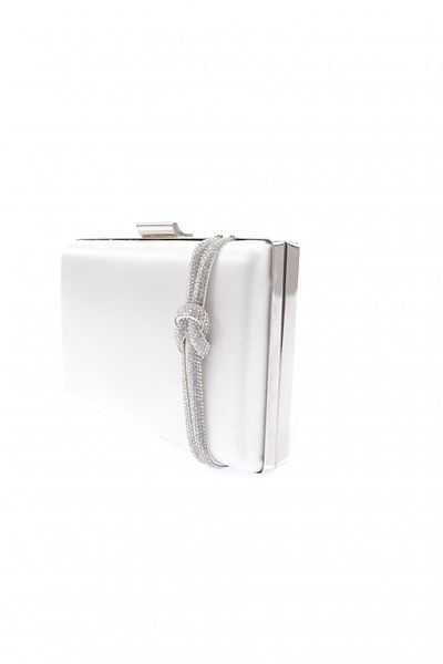 DGN 9275-22y Women's Evening Dress - Stone Detailed Portfolio Bag