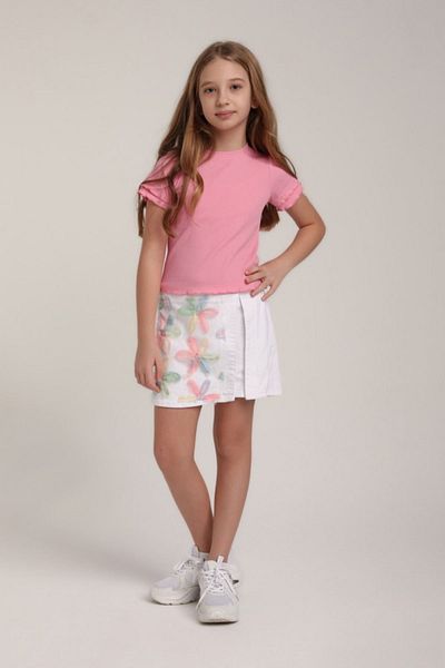 HAUSEkids 5-14 Years New Premium Flow Girl's Shorts Skirt Suit-Pink