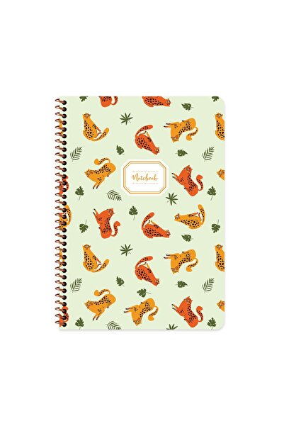 KESKİN COLOR دفتر ملاحظات على شكل حلزوني مقاس A4 - قطة