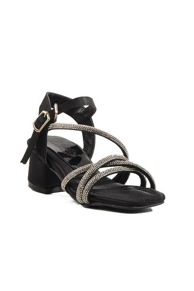 WALKWAY Black Faux Leather Children's Casual Shoes Rocky 21 P