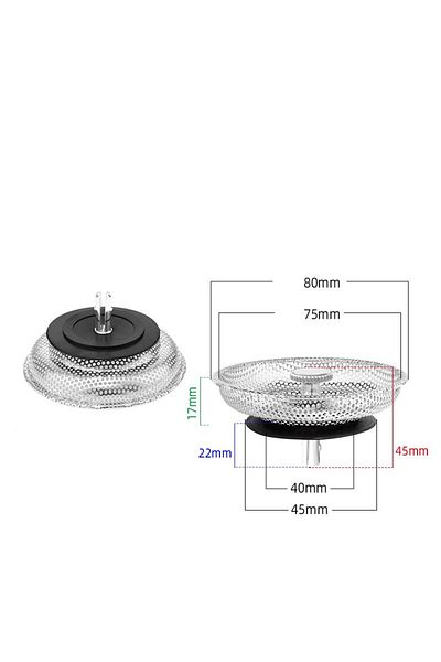Choice Filter-B Waste Plug Kitchen Sink Strainer Replacement Basin Drain Filter Stainless Steel Shower Hair