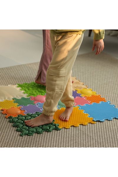 ORTOTO Mini Puzzle Set, Hand-foot Coordination Game, 12 Pieces, Multicolor