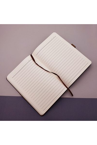 PERİBOİA Periboia Undated Agenda Notebook Tan Color