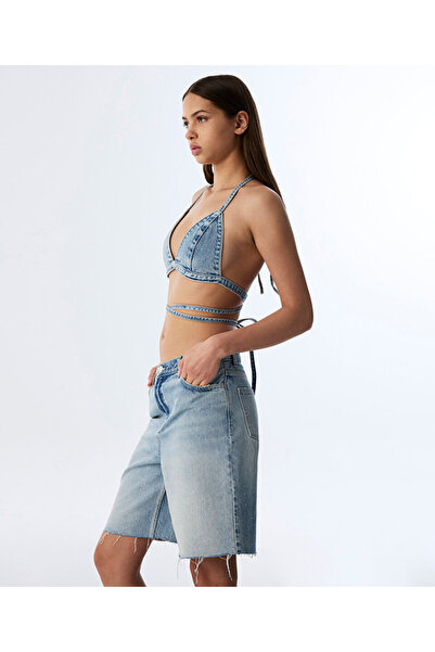 Twist HOTFIX BASKILI JEAN ŞORT