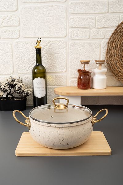 Protef 7 Piece White Color Granite Cookware Set – Bring Elegance and Durability to Your Kitchens!