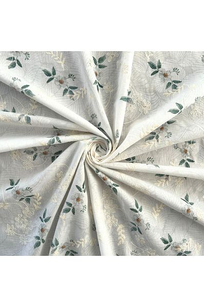 Doray Kumaş Κέντημα Κεντημένο Floral Printed Dress Voile Fabric / DRY 3005