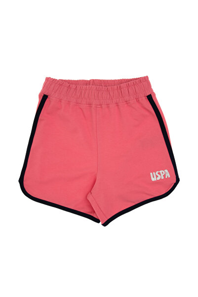 U.S. Polo Assn. Kız Çocuk Pembe Regular Fit Örme Şort 50306297-VR167