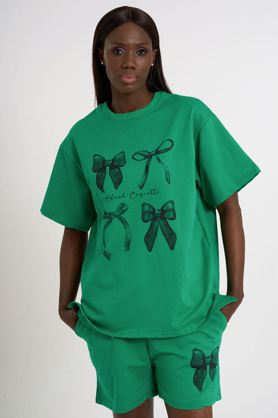 HANIQA Komplet kratkih hlača sa printom mašne