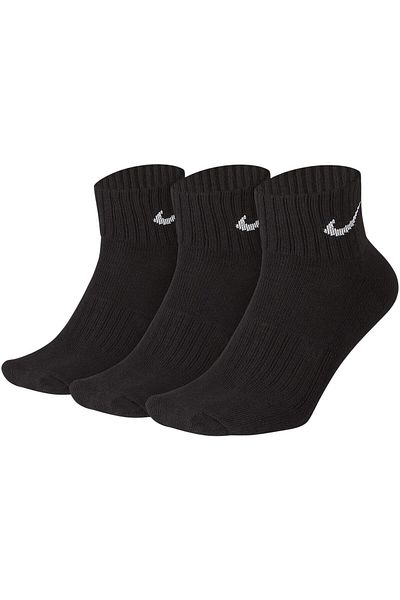Nike Socks Nike 3PPK Value Cotton Quarter, Black, Unisex