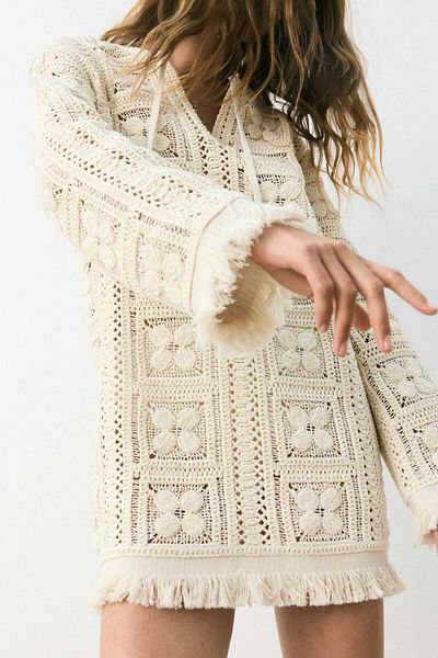H&M Crochet-look tunic dress