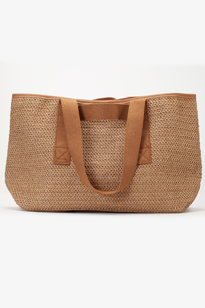 gio&mi Luna Rafya Kağıt İp Hasır Omuz Çantası