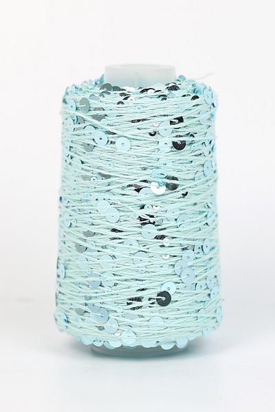 MODUMUZ RAHATLIK Sequin Yarn 320 Meters Long in 100 Gram Coils Sequin Size: 3Mm+6Mm