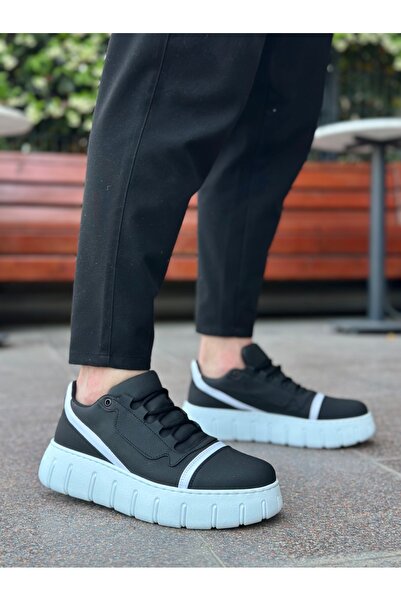 BOA Ba0666 Boa Black White High Sole Men's Casual Shoes