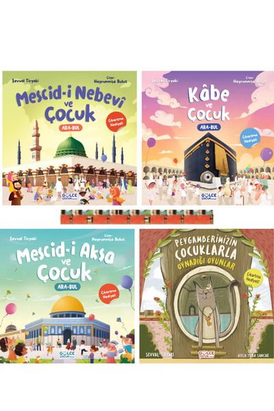 Gülce Kitap Şevval Tiryaki-Mescidi Nebevi ve Çocuk,Mescidi Aksa ve Çocuk,Kabe...