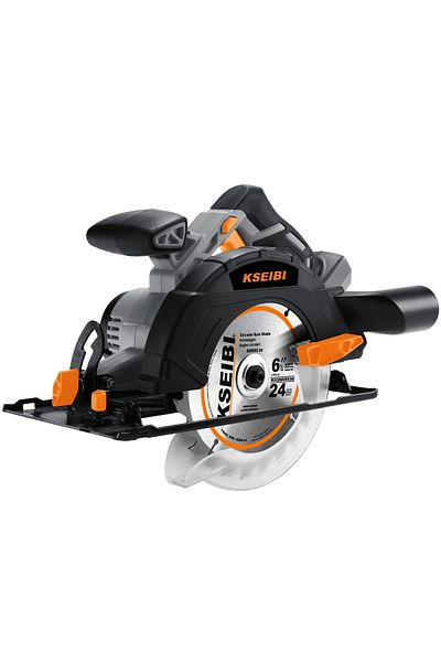 kseibi CORDLESS CIRCULAR SAW - Ideal for Cutting Wood , Trimming Outdoor Projects, Precise Cutting.