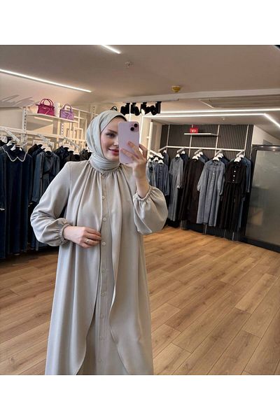 OlaLady قبعة علوية نسائية ذات غطاء مزدوج وأكمام طويلة وأكمام طويلة