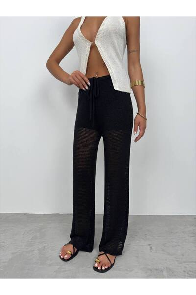 Secret Passion Lingerie Новий сезон Жіночі в'язані штани з тунельними деталями 24s01017