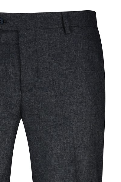 Hatemoğlu Navy Blue Regular Fit Fabric Trousers with Side Pockets