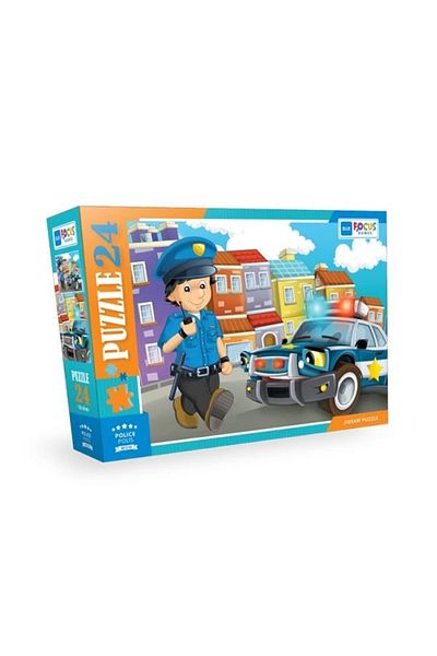 Blue Focus Yayınları Blue Focus Police (Police) - Puzzle 24 Pieces