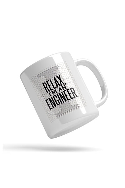 OEM Εξατομικευμένη λευκή κούπα Relax, Είμαι Μηχανικός, INOVATIX®. 330 ml