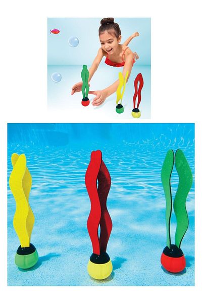 BYCEGU 55037 Colorful Pool Sea 3-Piece Underwater Game