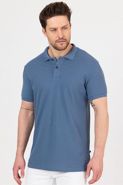yakamor Men's Compact Combed Cotton Pola Collar T-Shirt