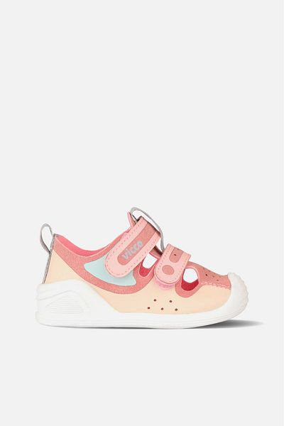 Vicco Riga Orthopedic Baby Girl Powder First Step Shoes