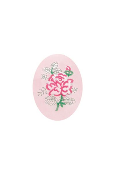 flores Capac pentru WC universal, cu burete, model floare, roz, 410 x 360 mm