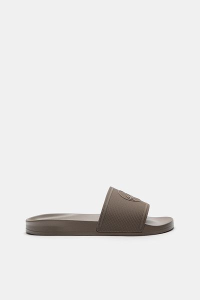 Pull & Bear Rubberised STWD beach sandals