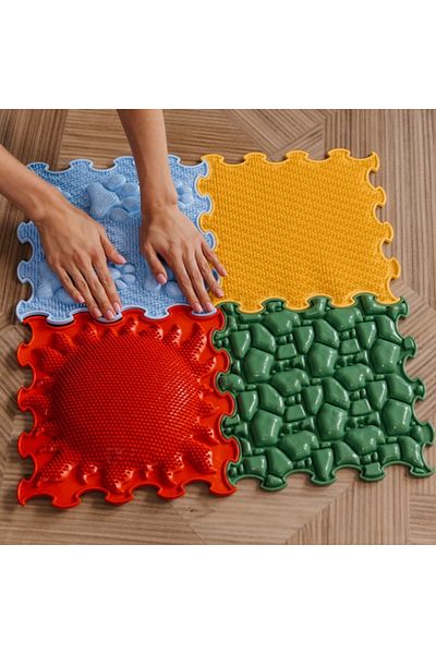 ORTOTO Orthopedic, sensory, puzzle set, 4 pieces with different textures, Fantastic Four