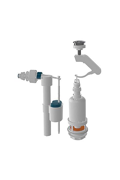 flores Toilet bowl mechanism, with button, code-4191