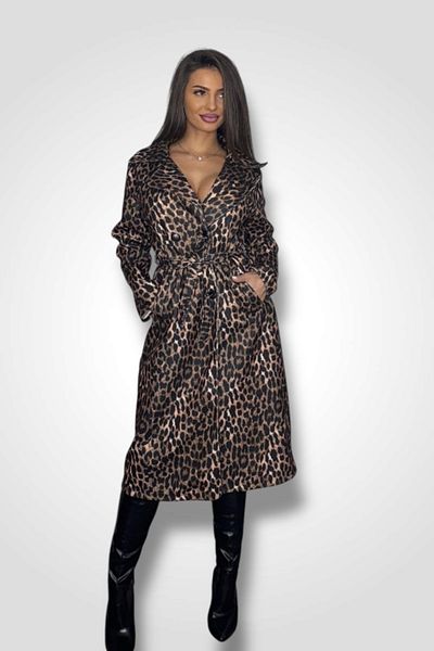 BOMBFIT Trenci Luxe Leopard
