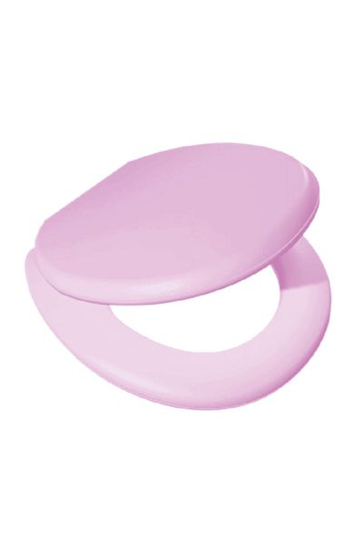 flores Capac pentru WC, cu burete, roz