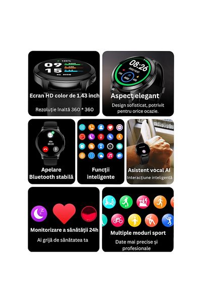 ALPACO Bluetooth Smartwatch with HD Touchscreen, Fitness Tracker with 100+ Sports Modes, Heart Rate and Sle