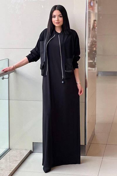 Ceremony Macrame Rope Detailed Bomber Dress Set