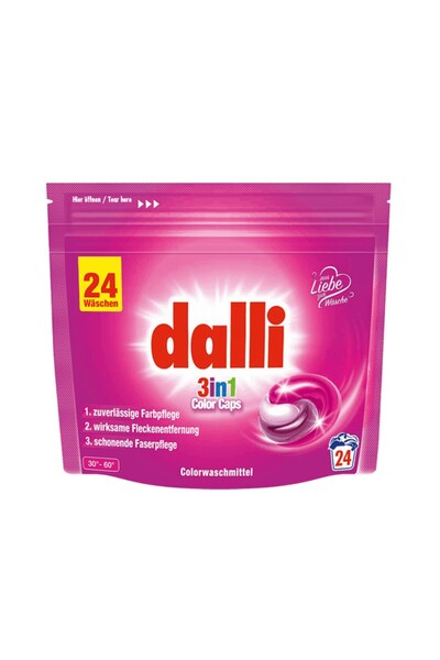 Dalli Renkli Çamaşırlar İçin Kapsül Çamaşır Deterjanı 3'ü 1 Arada 24 Yıkama