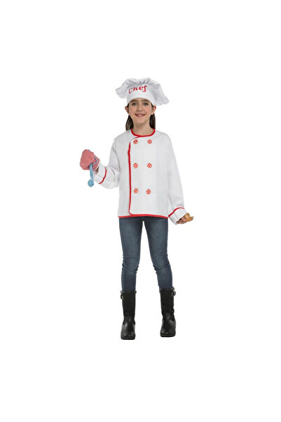 KidMania Costum Chef Bucatar cu accesorii pentru copii 116-128 cm 5-7 ani