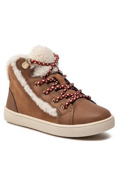 Geox girls' boots J26EUC-022BH brown
