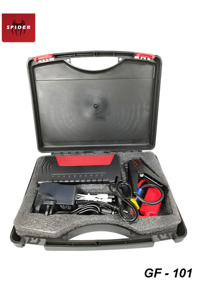 Spider جهاز بدء تشغيل ديزل ١٢ فولت - معزز بطارية محمول مزود بأضواء طوارئ - GF...