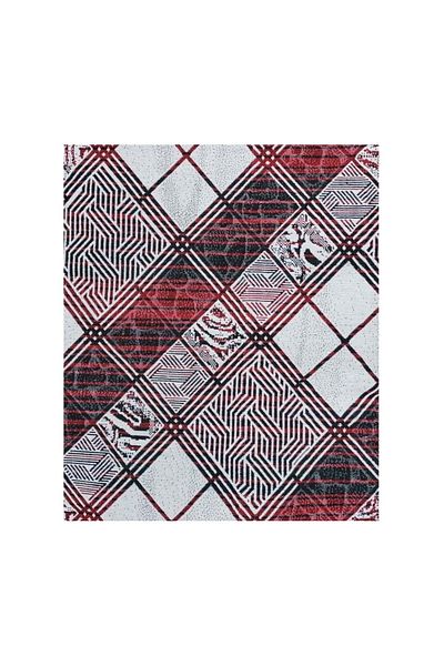polo life Savan 4m2 Cotton Elasticless Carpet Cover, Multi-Purpose, Picnic Cover (170X245)-Checkered Red