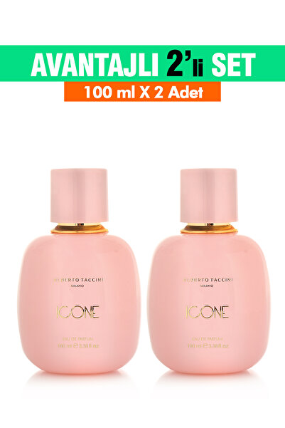 Alberto Taccini 2'Li Set ICONE Kadın Parfümü - 100 ml