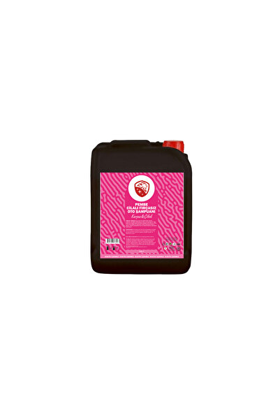 NEWMİX 5 Lt Cilalı Fırçasız Pembe Renkli Karpuz&Çilek Oto Şampuanı