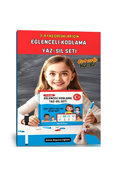 Enine Boyuna Eğitim مجموعة YAZ-SIL للتشفير الممتع للأطفال من سن 3 إلى 9 سنوات...