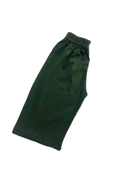 Tarık Boy's 100% Cotton New York Letter Crew Neck Short Sleeve Khaki Shorts Pajama Set