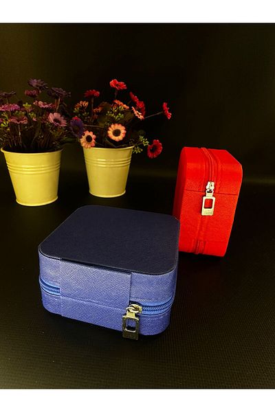 Mutenaura Tip de călătorie Organizator de bijuterii de lux 9x9cm